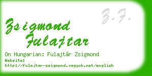 zsigmond fulajtar business card