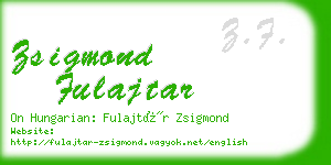 zsigmond fulajtar business card